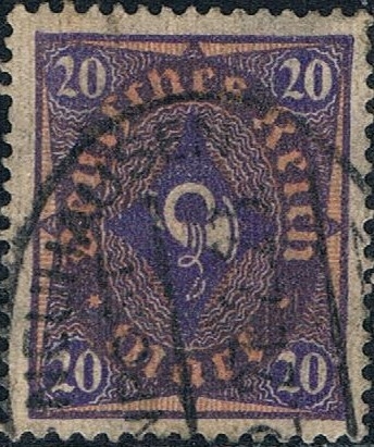 CORNETA DE POSTAS 1922-23. FILIGRANA B. Y&T Nº 201