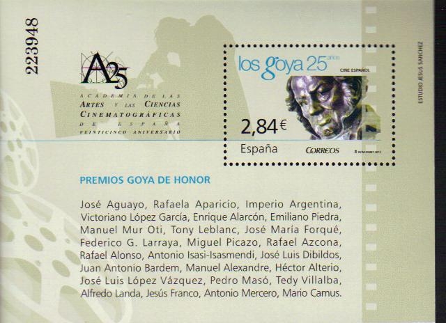 PREMIOS GOYA 25 AÑOS