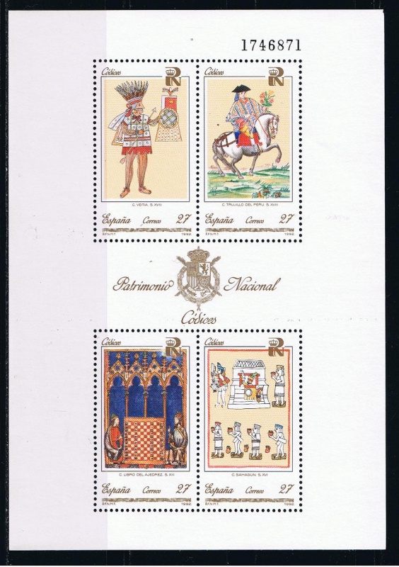 Edifil  3236  Patrimonio Artístico Nacional. Códices.  