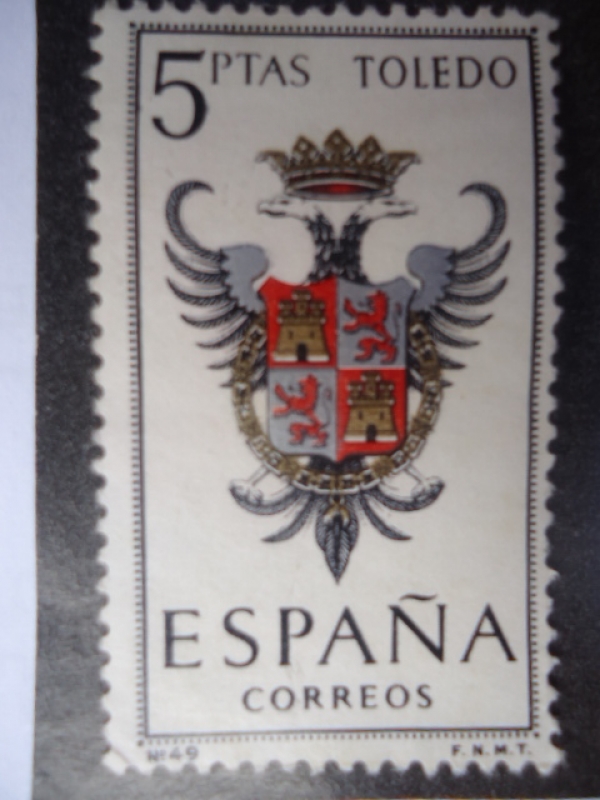 Ed:1696- Escudos de Capitales de Provincias Españolas. Toledo