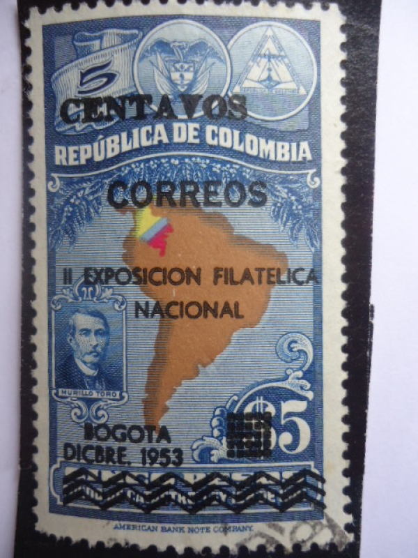 II Exposición Filatélica Nacional-Bogotá Dic.1953