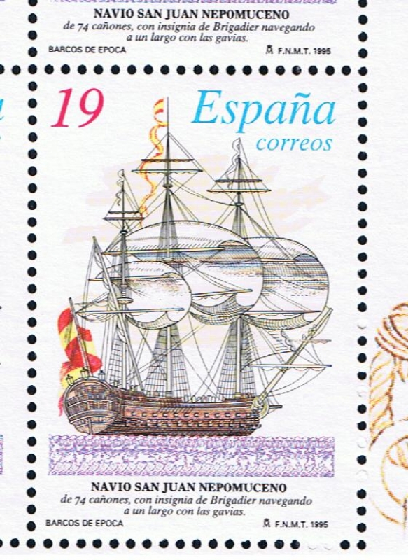 Edifil  3350  Barcos de Epoca.  