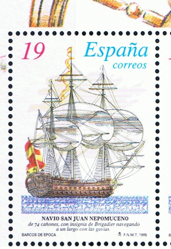 Edifil  3350  Barcos de Epoca.  