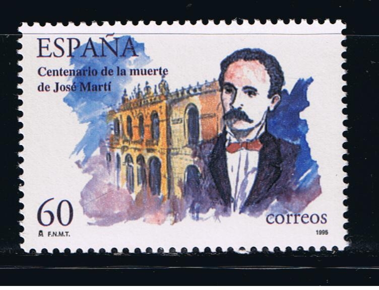 Edifil  3358  Efemérides. Cente. del fallecimiento de José Martí.  