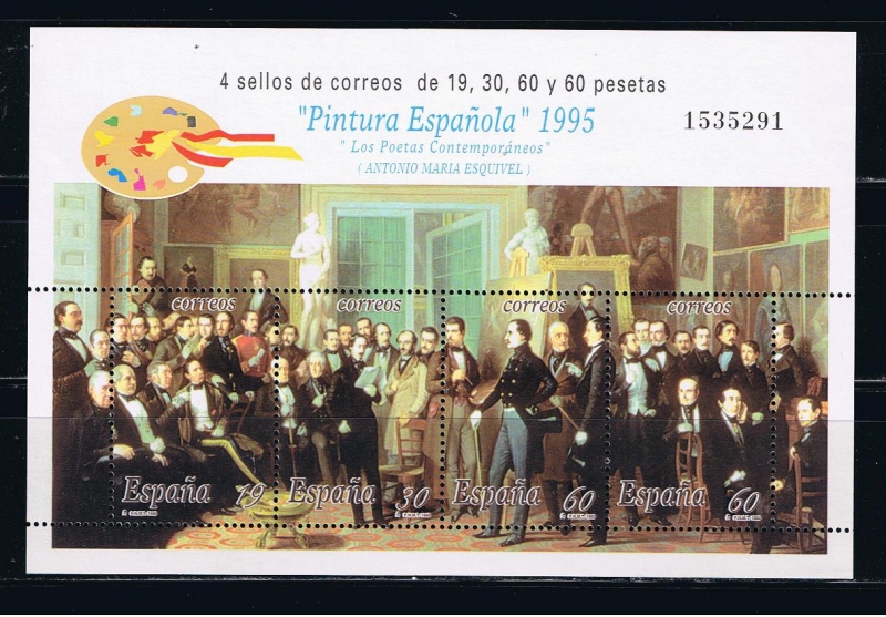 Edifil  3401  Pintura Española,  Antonio María Esquivel.  