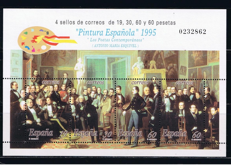 Edifil  3401  Pintura Española,  Antonio María Esquivel.  