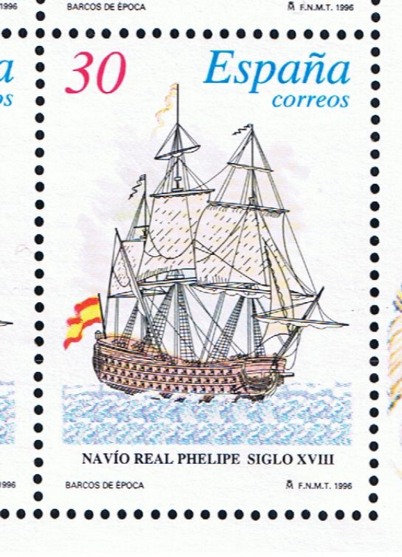 Edifil  3413  Barcos de Epocoa.  