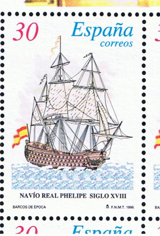 Edifil  3413  Barcos de Epocoa.  