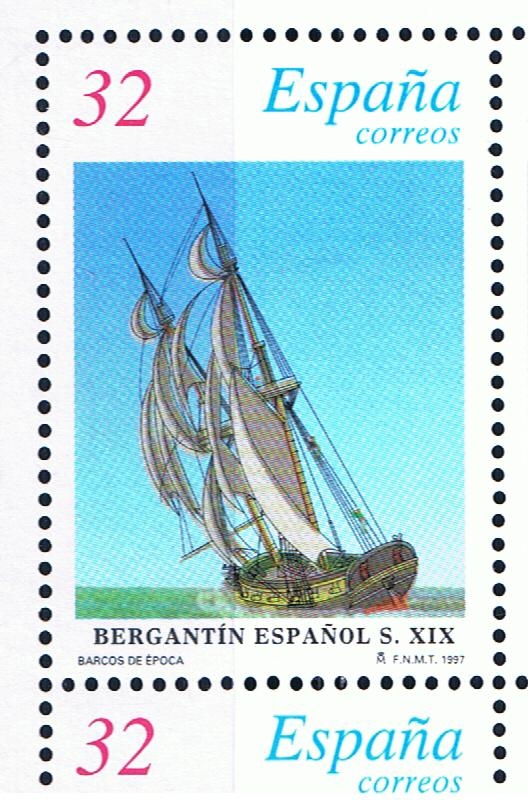 Edifil  3476  Barcos de Epoca.  