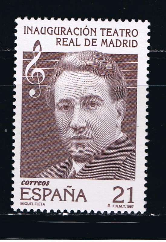 Edifil  3514  Inauguración del Teatro Real de Madrid. 