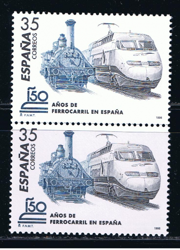 Edifil  3591  150 años del Ferrocarril en España.  