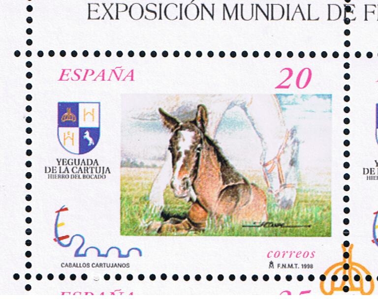 Edifil  3608  Exposición Mundial de Filatelia España 2000.  