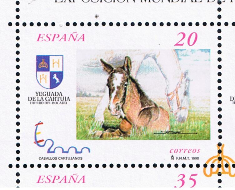 Edifil  3608A  Exposición Mundial de Filatelia España 2000.  