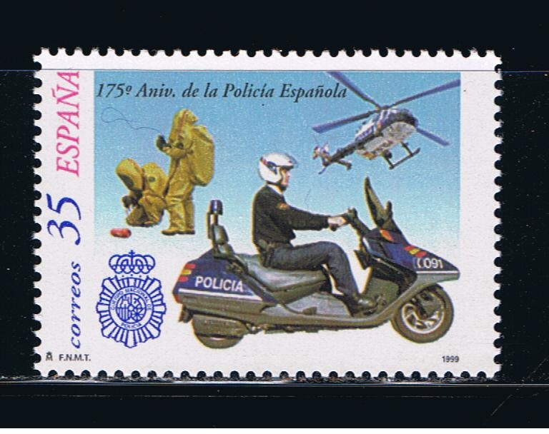 Edifil  3623  175 aniver. de la policía española. 