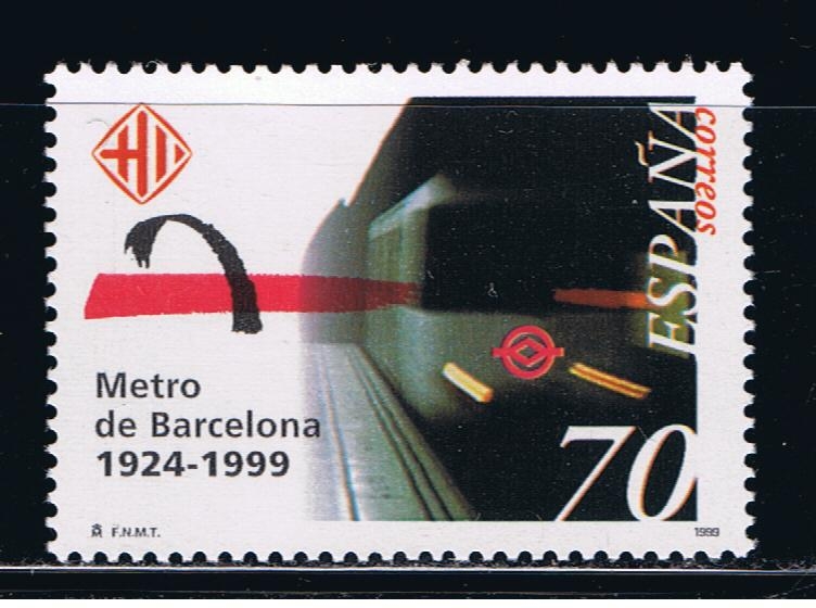 Edifil  3629  75 años del metro de Barcelona.  