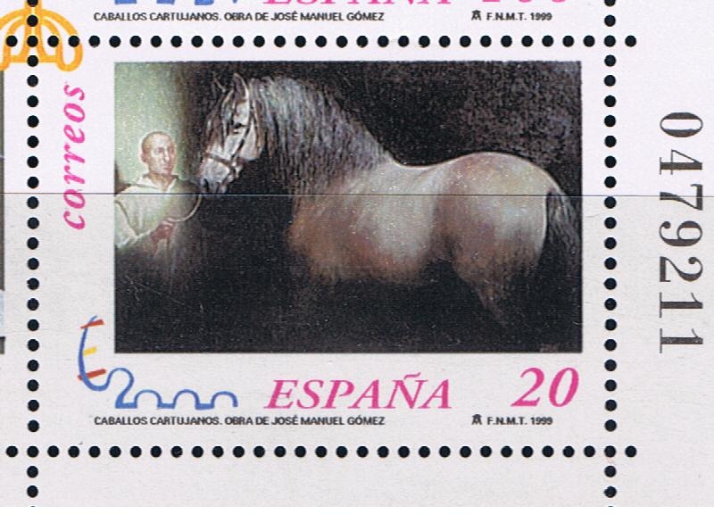 Edifil  3679A  Exposición Mundial de Filatelia España 2000.  