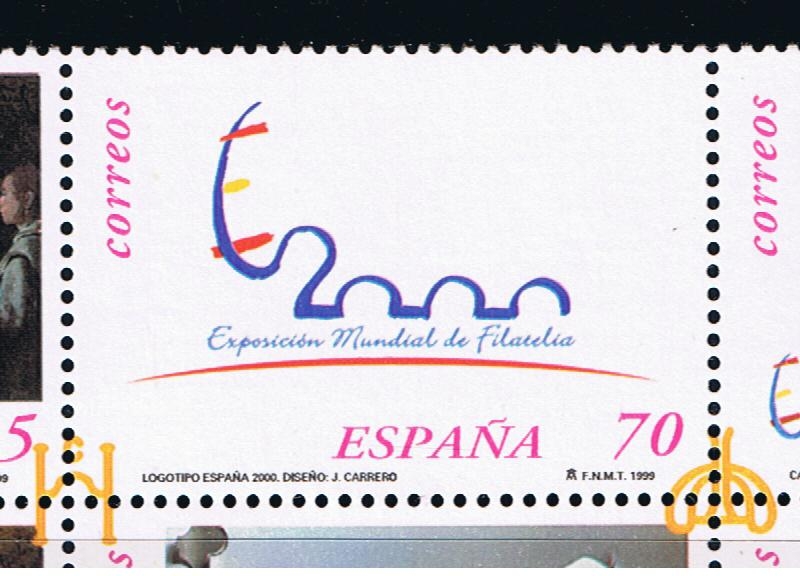 Edifil  3681A  Exposición Mundial de Filatelia España 2000.  