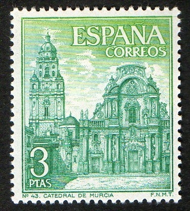 1936- Serie turística. Catedral de Murcia.