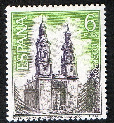 1938- Serie turística. Iglesia de Santa María la Redonda ( Logroño ).