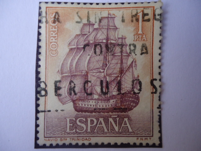 Ed:1605-Homenaje a la Marina  Española-Navío Santísima Trinidad