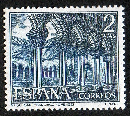 1985-Serie turística. Claustro de San Francisco ( Orense ). 