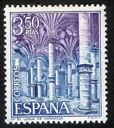 1986- Serie turística. Lonja de Zaragoza.