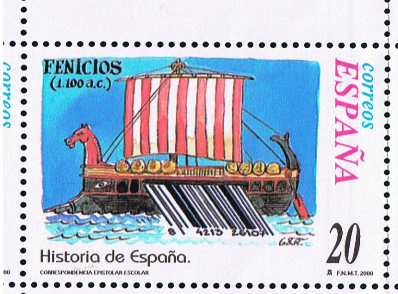 Edifil  3734  Correspondencia Epistolar Escolar. Historia de España.  