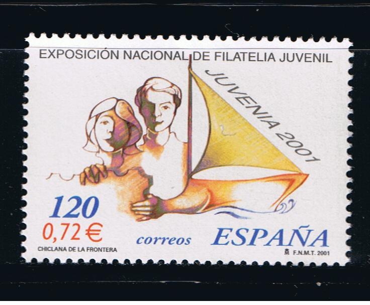 Edifil  3781  Exposición Nacional de Filatelia Juvenil Juvenia 2001.  