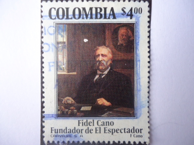 FIDEL CANO - Fundador del periódico ¨El Espectador¨- 90° Aniv. de su fundación, 1887 al 1977. 