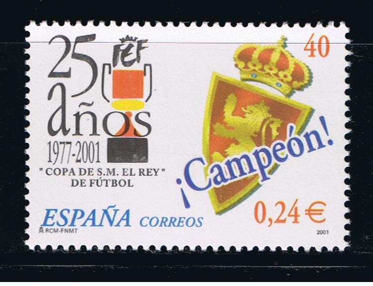 Edifil  3805  25 años de la Copa de S.M. el Rey de Fútbol.  