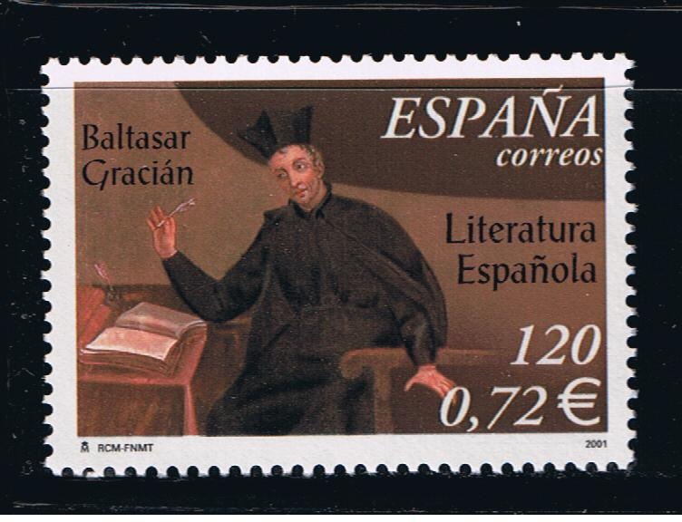 Edifil  3808  Literatura española. IV cente. del nacimiento de Baltasar Gracián.  