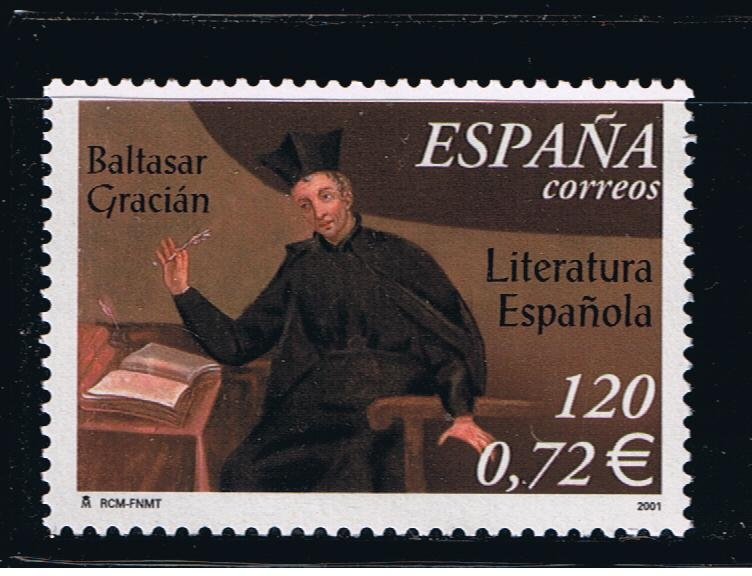 Edifil  3808  Literatura española. IV cente. del nacimiento de Baltasar Gracián.  