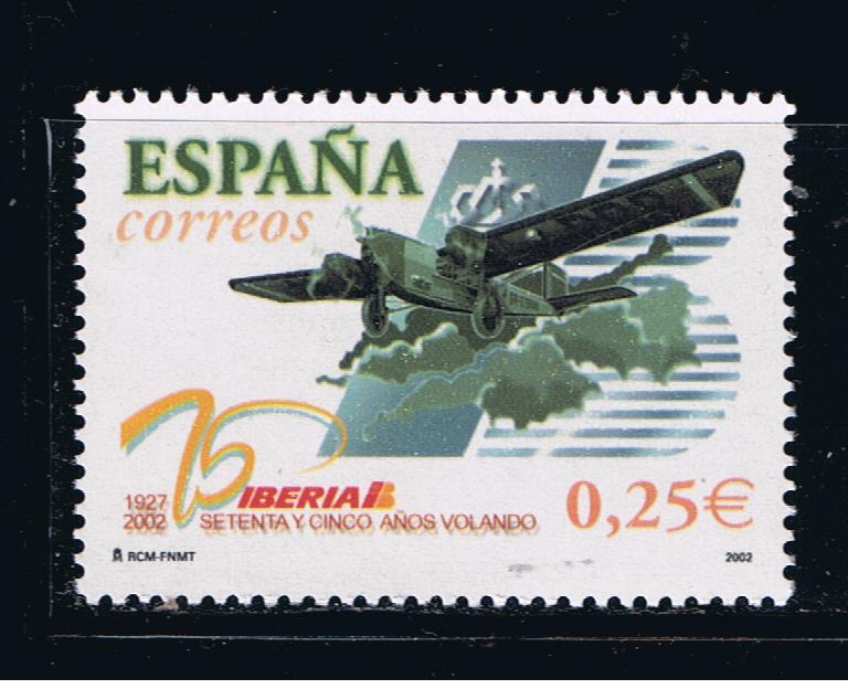 Edifil  3907  75º aniver. del primer vuelo de Iberia.  