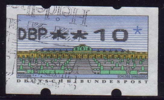 1993 Timbres, tipo Klussendorf. Castillo de San Souci en Postdam - Ybert:2