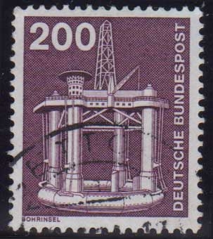 1975-76 Industria y tecnología. Plataforma de perforación - Ybert:707