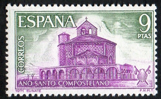 2052- Año Santo Compostelano. Iglesia románica de Eunate ( Navarra ).