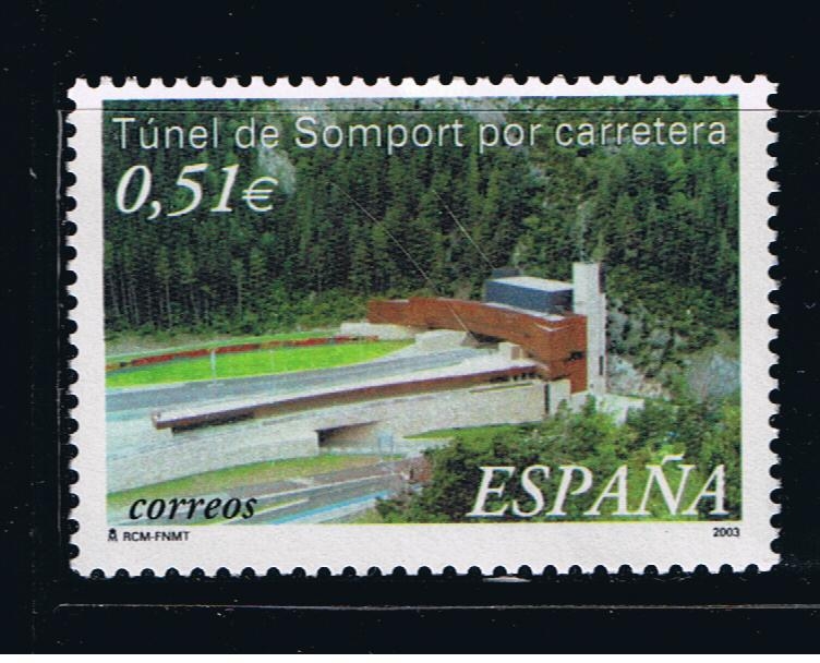 Edifil  3957  Túnel de Somport por carretera.  