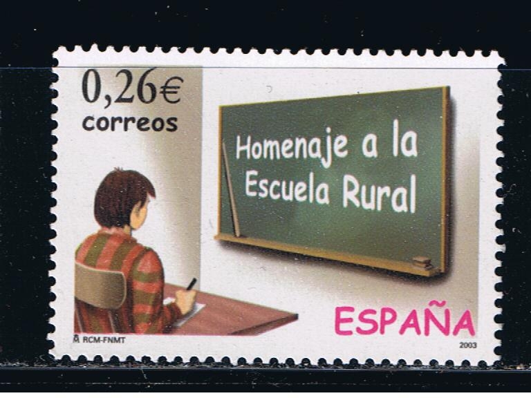 Edifil  3978  Homenaje a la Escuela Rural.  