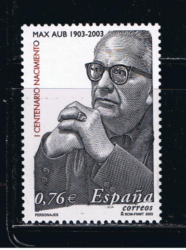 Edifil  3992  Cente. del nacimiento de Max Aub ( 1903 - 1972 ).  