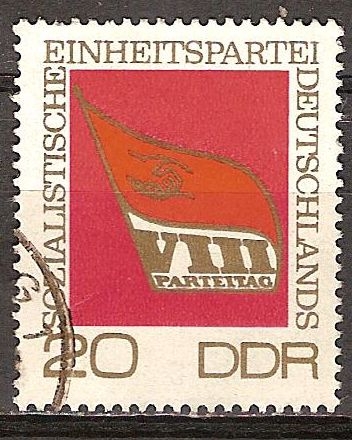 VIII Congreso del Partido Socialista Unificado(SED) de Alemania-DDR.