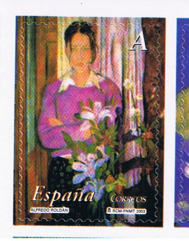 Edifil  4007  La mujer y las flores. 