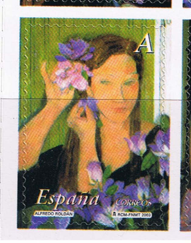 Edifil  4009  La mujer y las flores. 