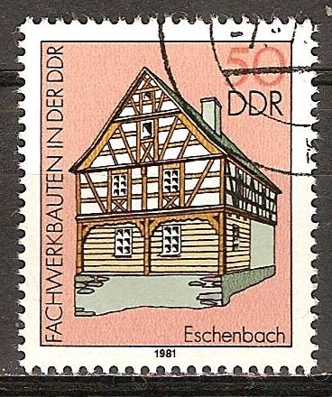 Casas de entramado.Casa, Eschenbach-DDR.