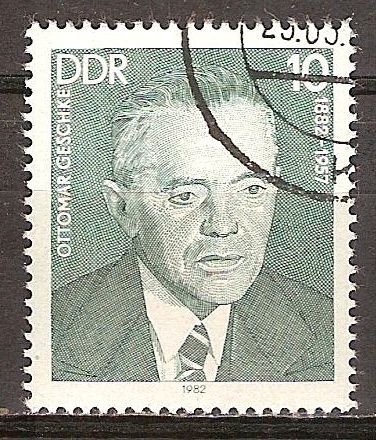 Las personalidades socialistas.Ottomar Geschke (1882-1957)DDR.