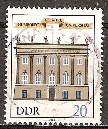 175 años de la Universidad Humboldt de Berlín-DDR.