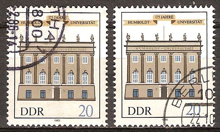 175 años de la Universidad Humboldt de Berlín-DDR.