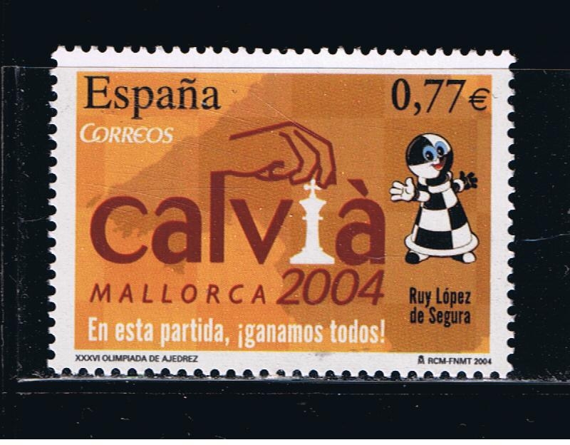 Edifil  4070  XXXVI  Olimpiada de Ajedrez Calvia 2004.  