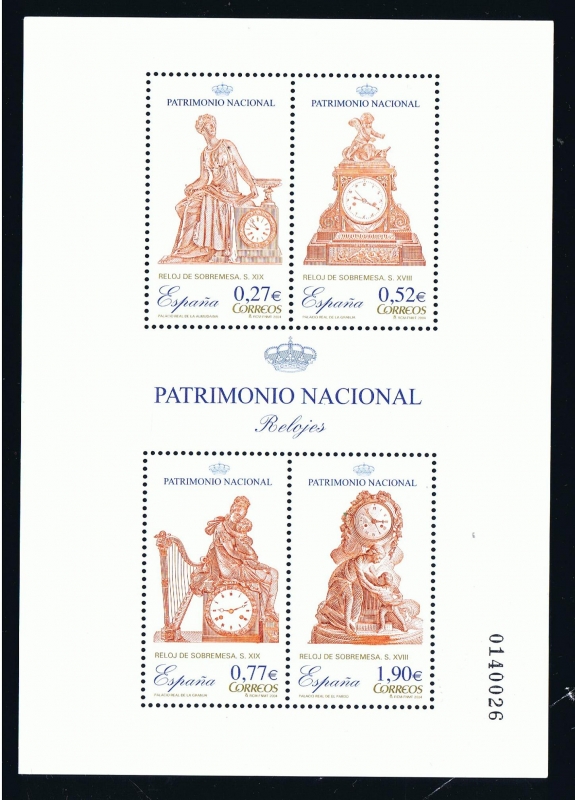 Edifil  4071  Patrimonio Nacional. Relojes.  