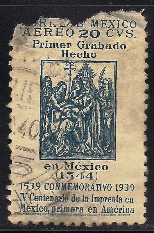 Primer Grabado realizado en México, 1544