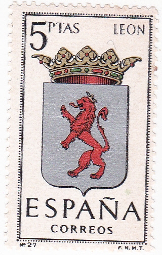 LEÓN -Escudos de las capitales de provincia españolas (U)